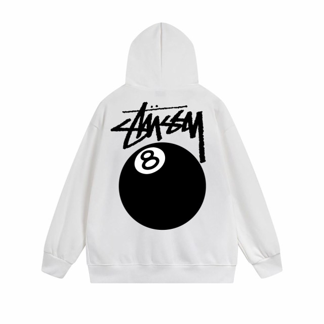 ステューシー 8 BALL ZIP HOOD スウェット パーカー BLACKreebok